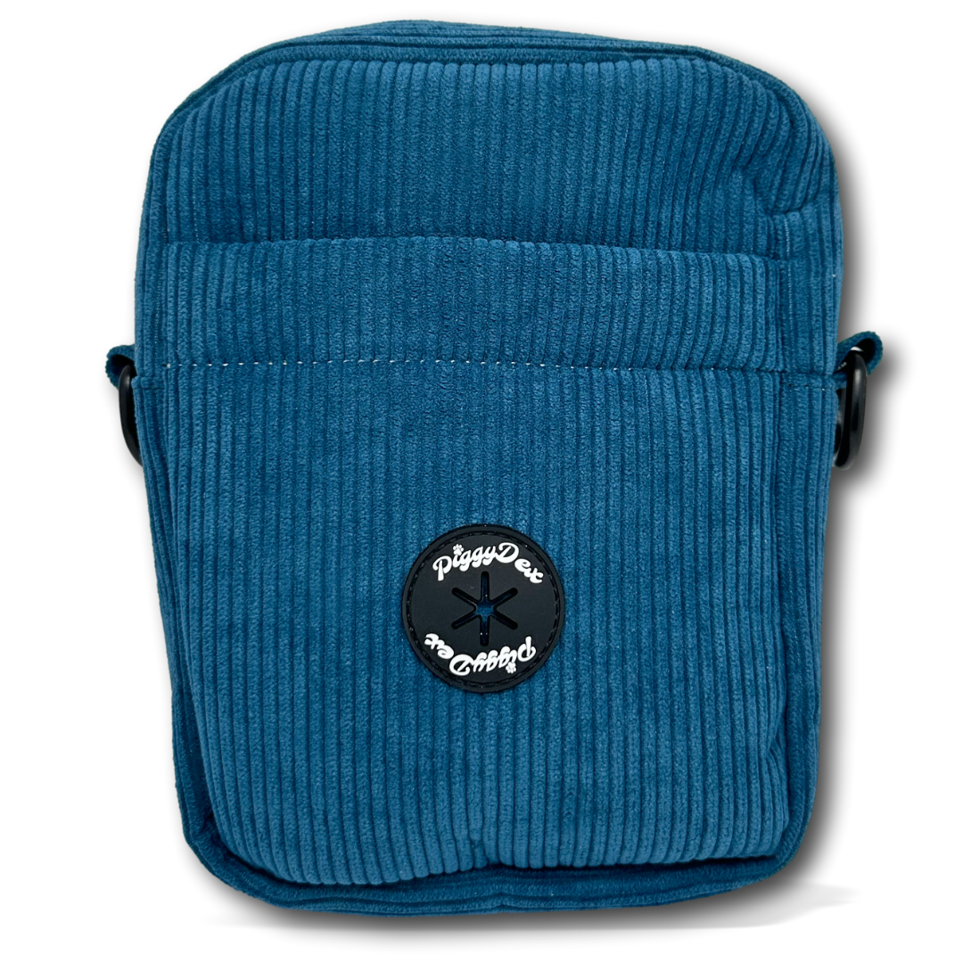 Bolso de paseo pana AZUL (sin cinta)
