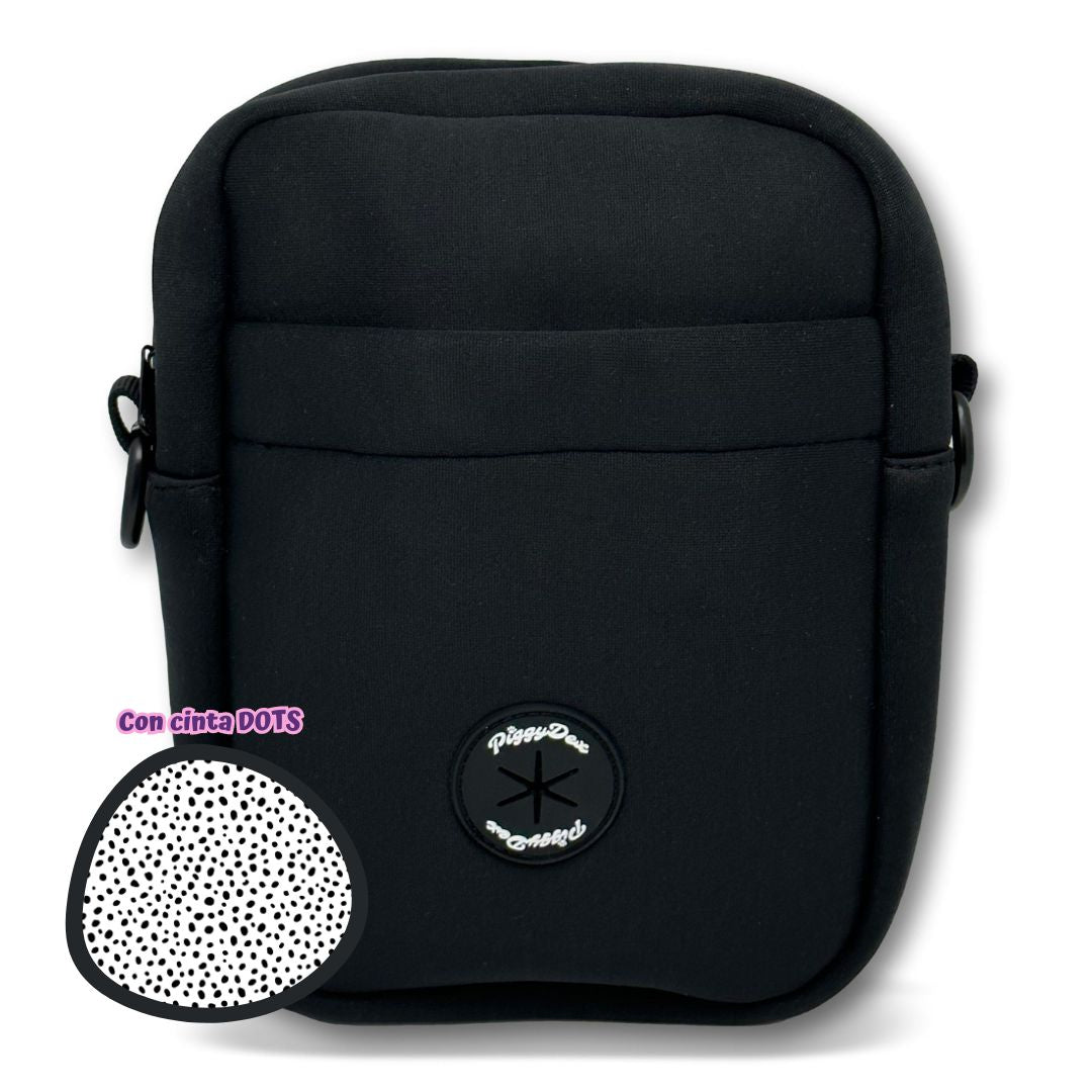 Bolso de paseo negro (con cinta)