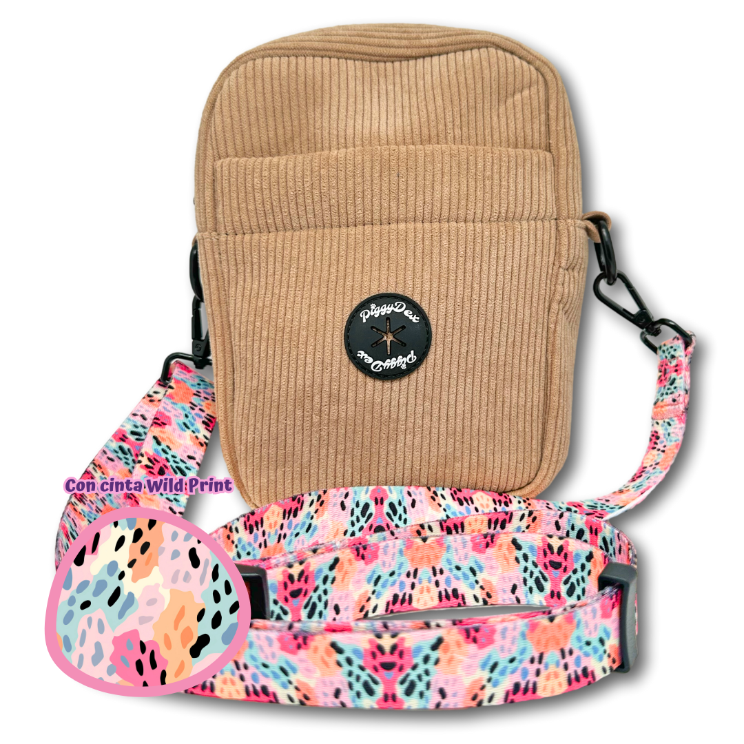 Bolso de paseo pana BEIS (con cinta)
