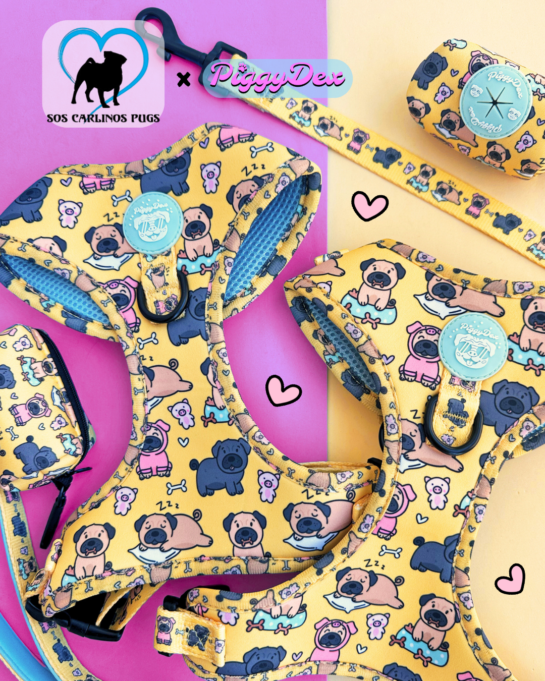 Arnés ajustable PUGS · Solidario