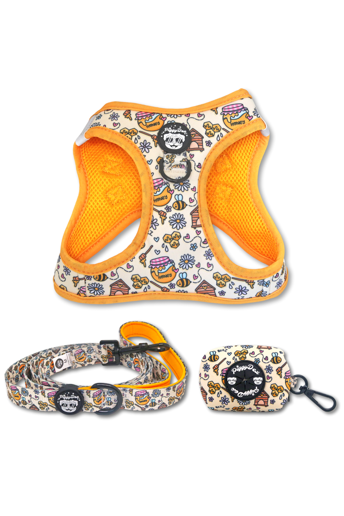 Pack arnés body + correa + portabolsas SWEET BEE