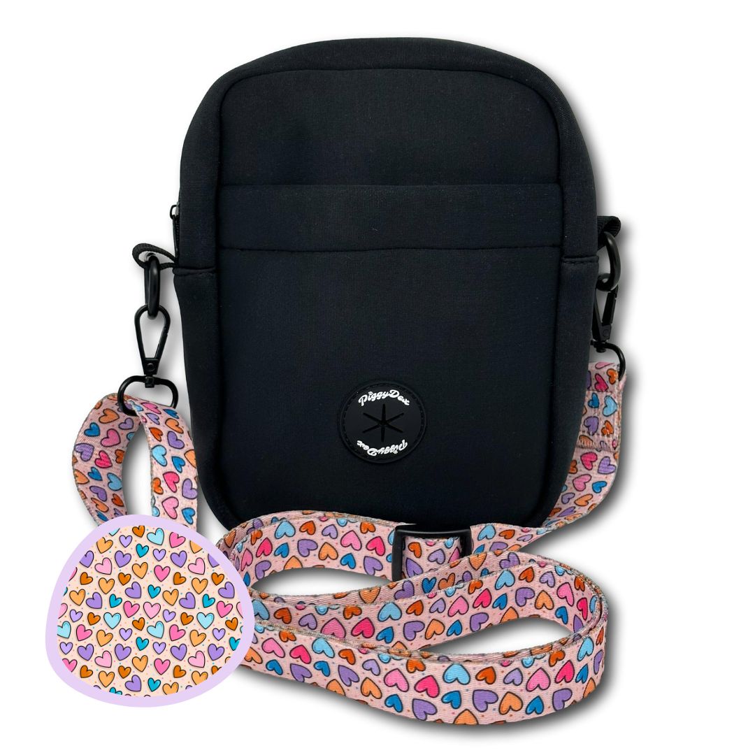Bolso de paseo negro (con cinta)