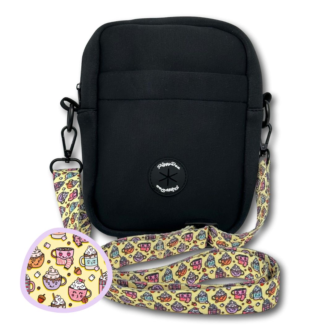Bolso de paseo negro (con cinta)