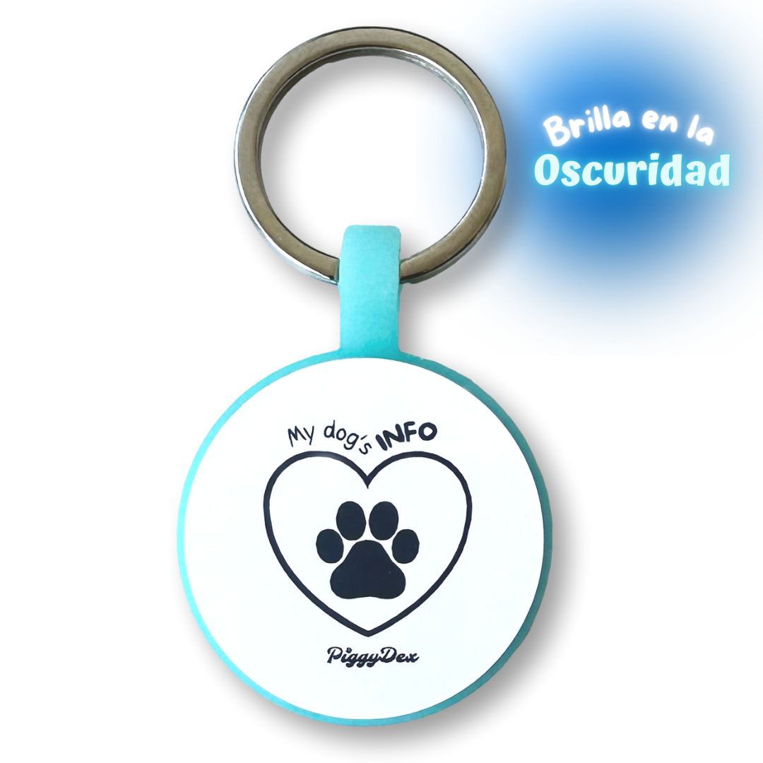 Chapa identificativa QR fluorescente (5 colores)