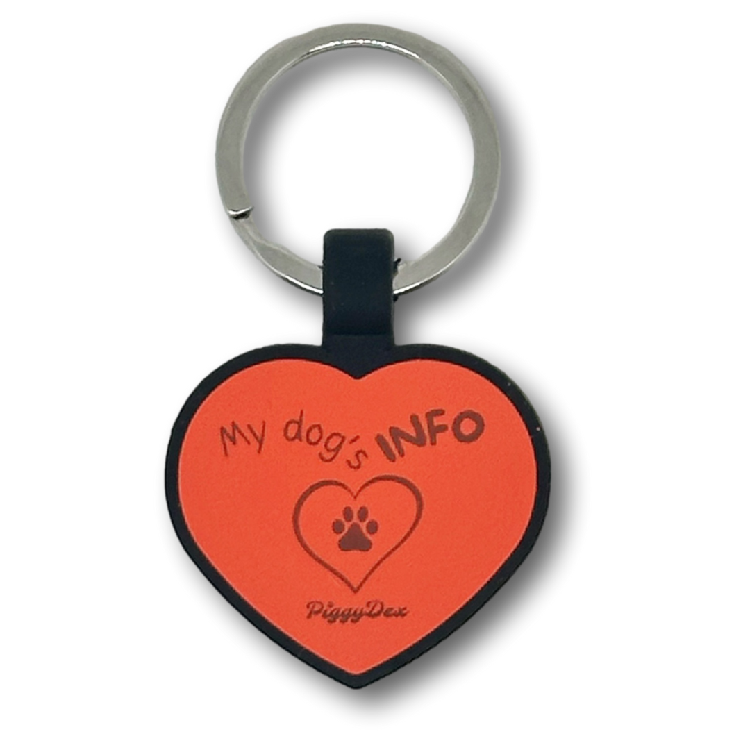 Chapa identificativa QR Corazón (6 colores)