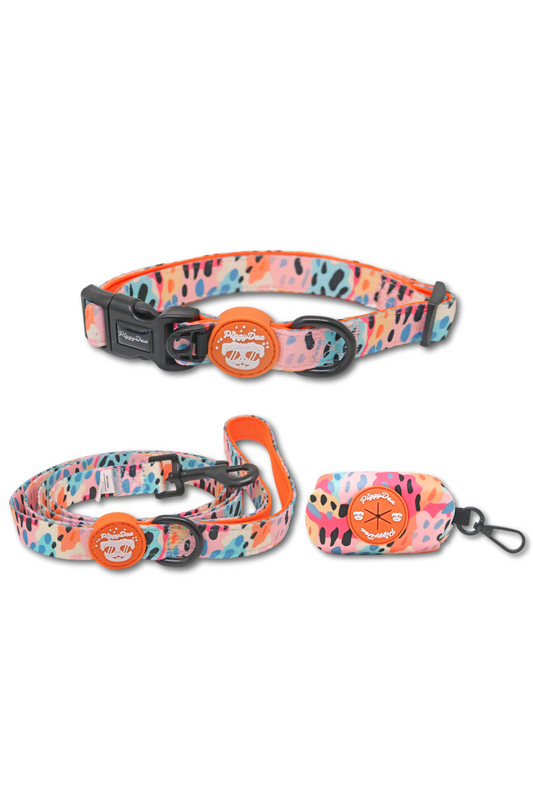 Pack collar + correa + portabolsas WILD PRINT
