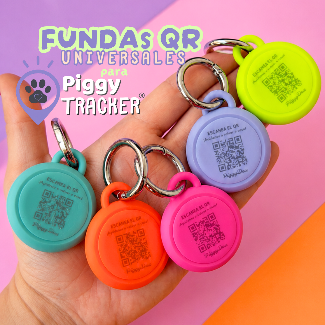 Funda QR universal para PiggyTracker - 5 colores