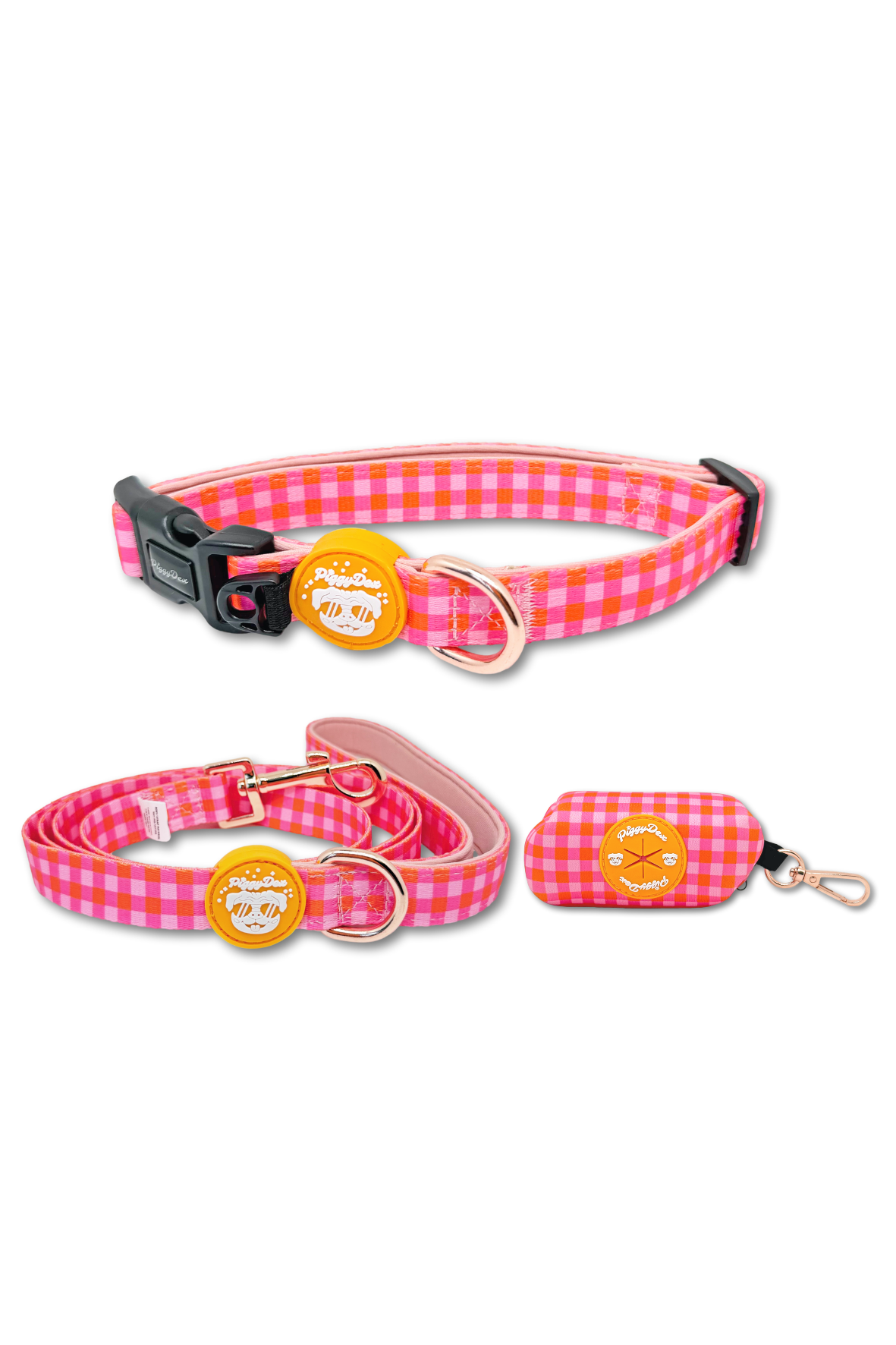 Pack Collar + leash + poopbag holder MONKEYS