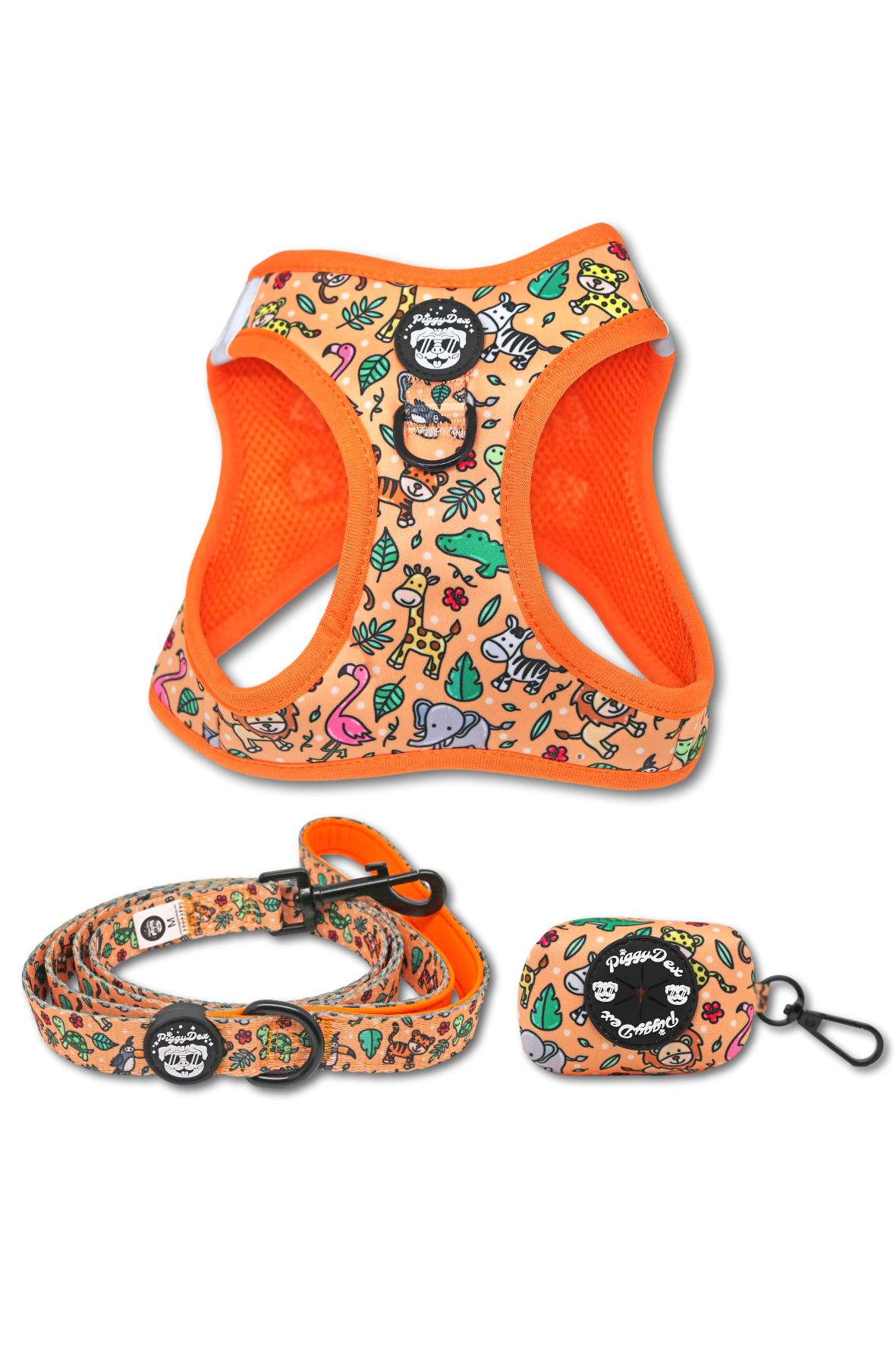 IN THE JUNGLE body harness + leash + bag holder pack